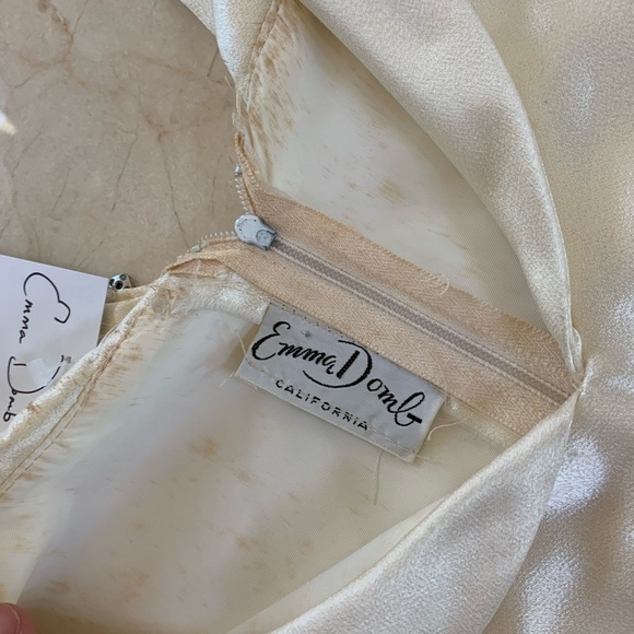 Emma Domb Cream and Red Polka Dot Vintage Dress - Picture 4 of 6